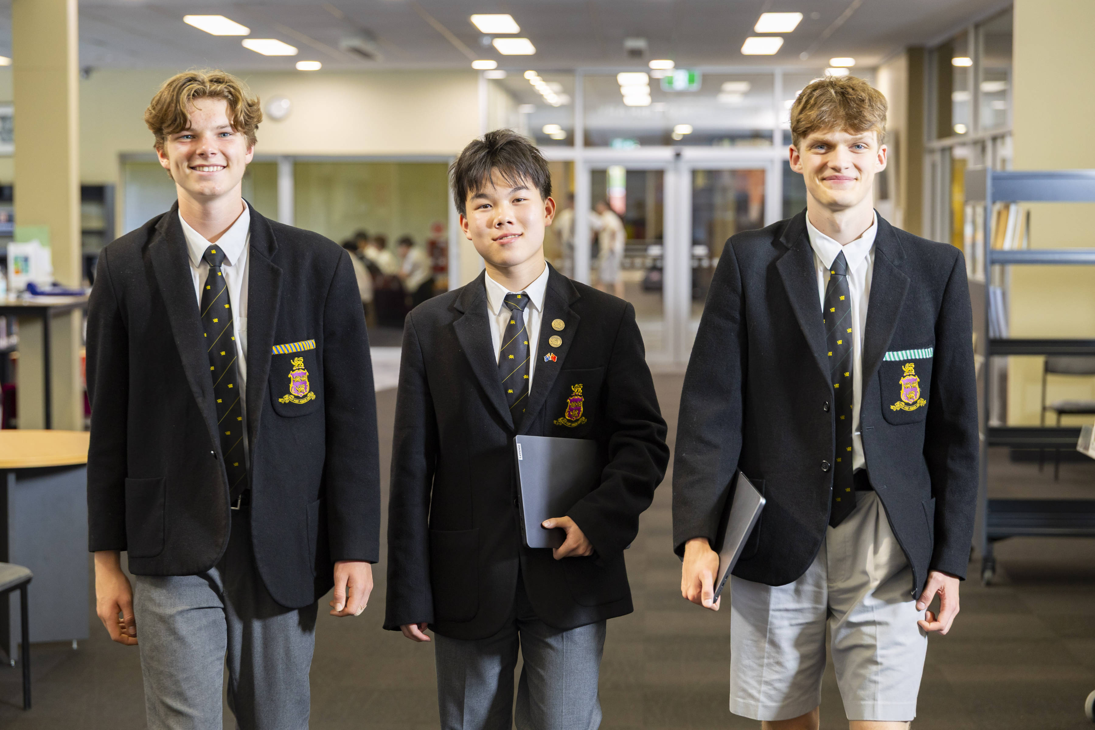 A group of three Hutchins students.